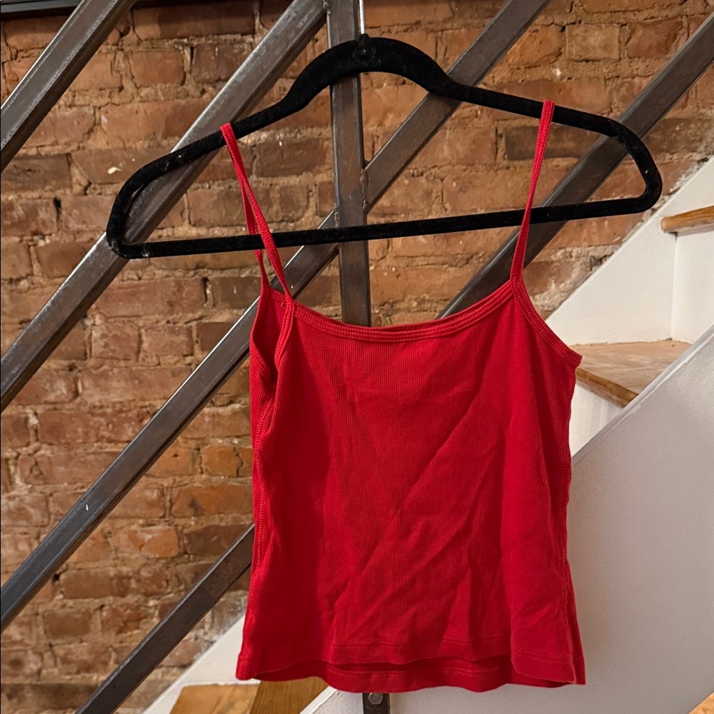Reformation Red Camisole with Heart Detail - Picture 2 of 2